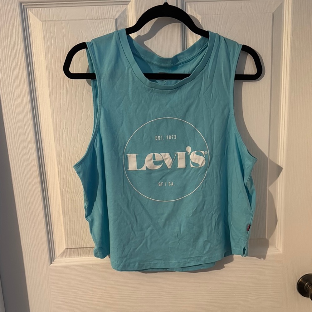 Levi's Blue Crop Muscle Tee